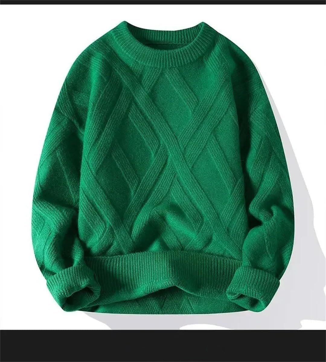 Maglione da uomo Autunno Inverno Maglia Pullover Girocollo Base Layer Addensato Top