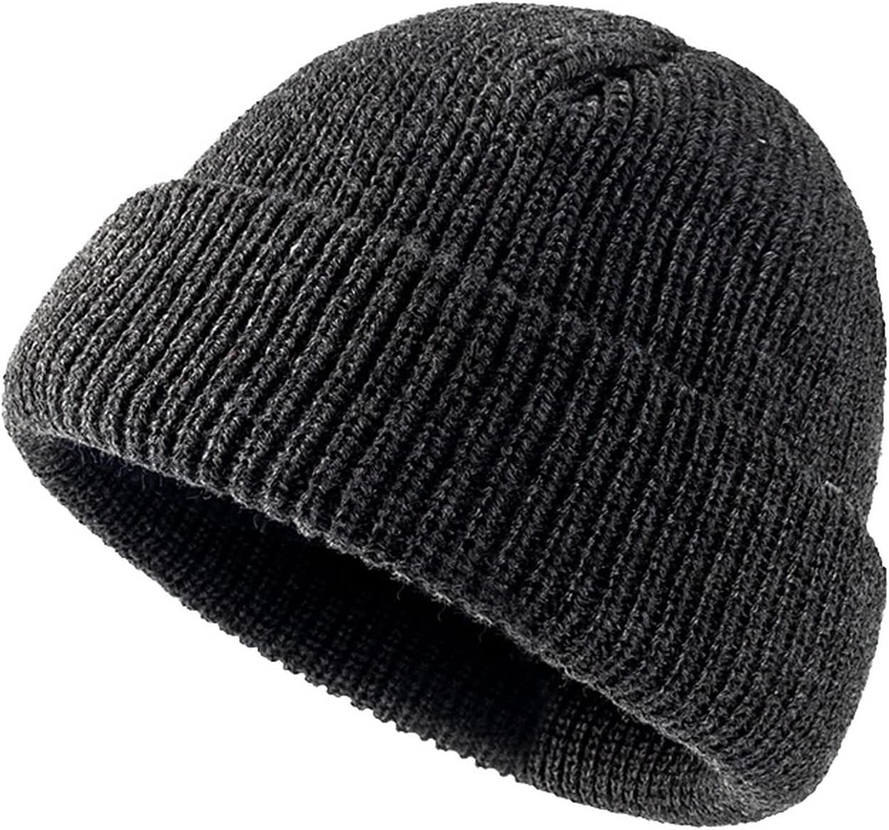 Winter Beanie Hat - Unisex Knit Cuffed Skullcap For Cold Weather
