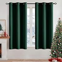 Vista 83 de MIULEE Cortinas opacas para dormitorio o sala de estar, juego de 2 paneles de cortina para ventana con aislamiento térmico y bloqueo de luz