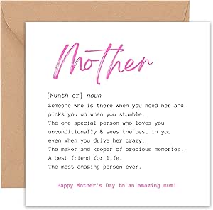 Felbridge Studio - Mothers Day Card - Mothers Day Cards For Mum - Mothers Day Card Funny - Mothers Day Cards - From Daughter Son Both Of Us Kids Wife Husband - View #8