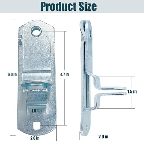 Miniatura 8 de Mecanismo de bloqueo de cerrojo de acción de leva para remolque, pestillo de puerta de remolque cerrado, pestillo de puerta de remolque de carga,