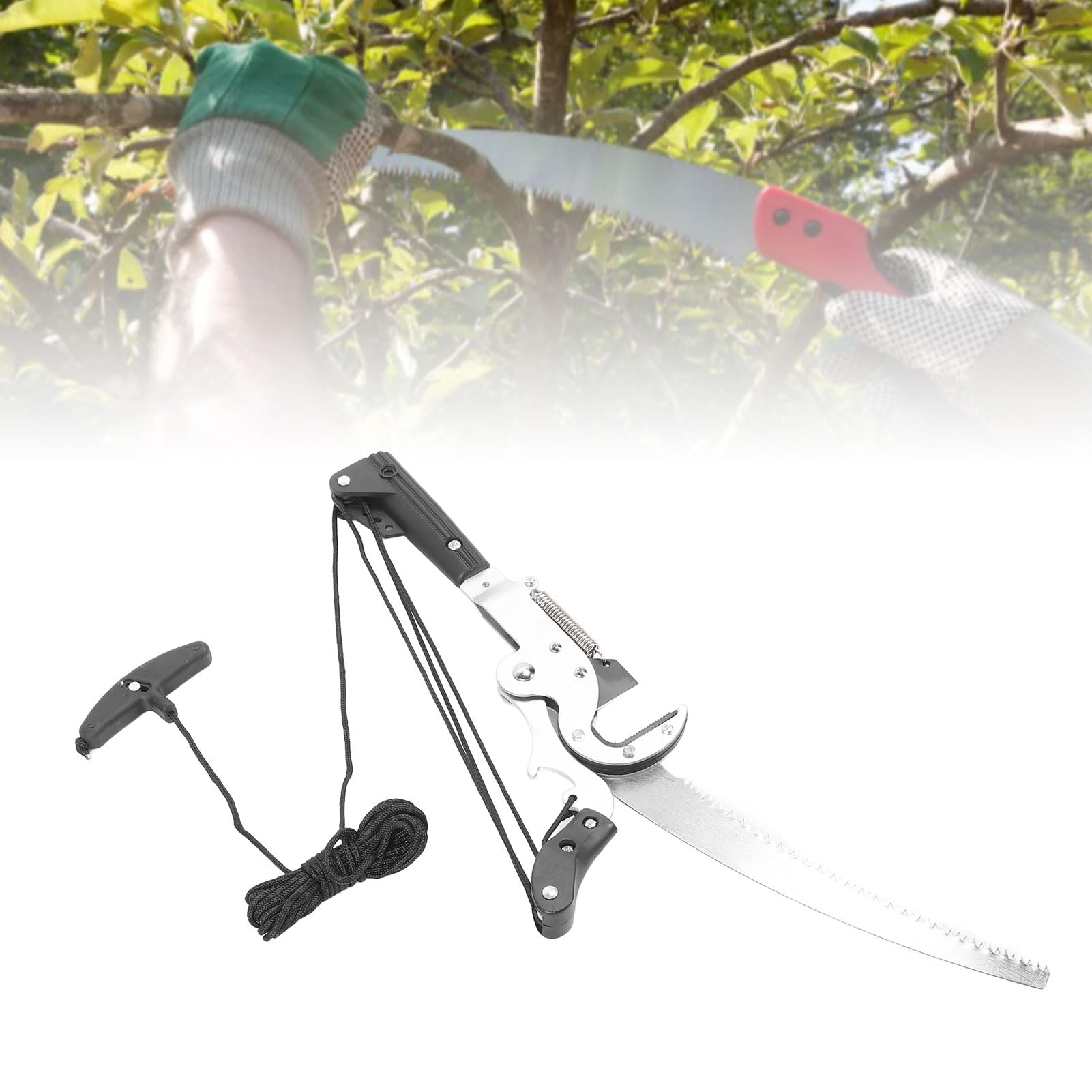 Potatore per Alberi Estensibile Testa per in Acciaio Ad Alto Tenore di Carbonio Strumento di Rifinitura Ergonomico per Giardinaggio e Paesaggistica 34 Cm
