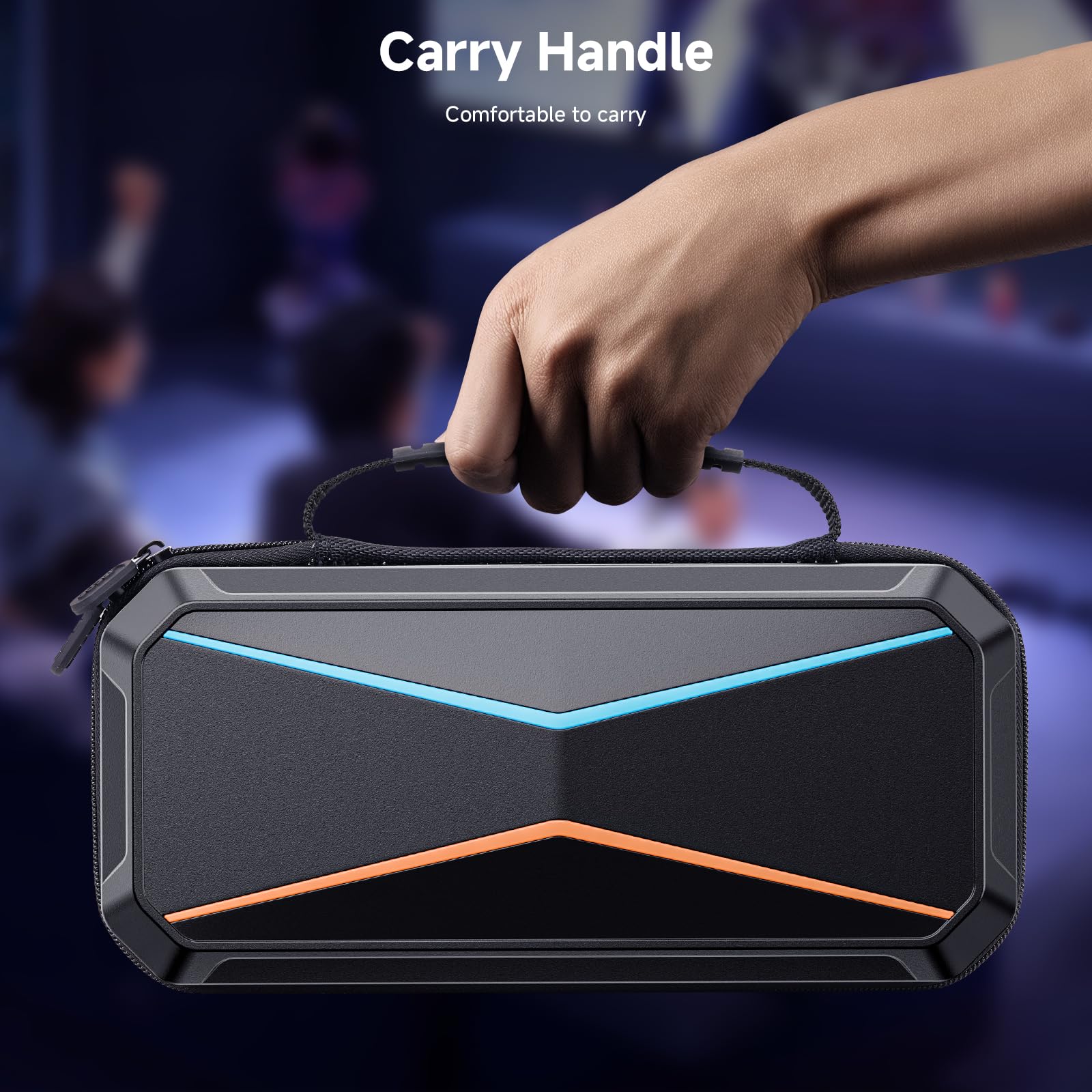 Lmcpa Duro Funda para Consola Nintendo Switch 2 2025, Estuche de Viaje con 10 Cartuchos de Juego, PC Funda Rígido Portátil Protector para Consola Nintendo Switch 2 2025 y Accesorios, Negro