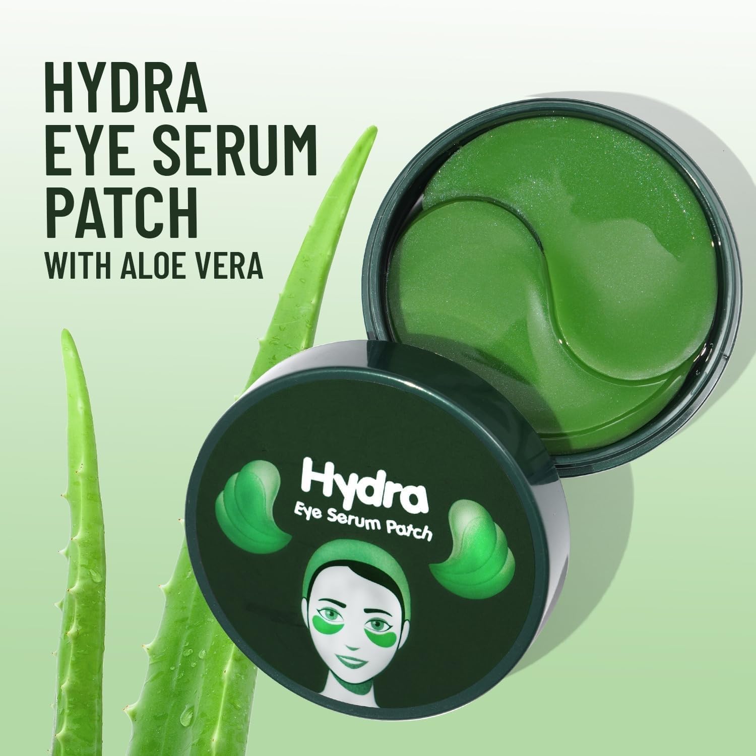 Eye Patches with Hyaluronic Acid for Under Eye Dark Circles & Puffiness Wrinkles Fine Lines Sunken Eyes Repair 60 Pcs Rejuvenating Hyaluronic Patch for Women Men [ALOEVERA] - Image 3 thumbnail