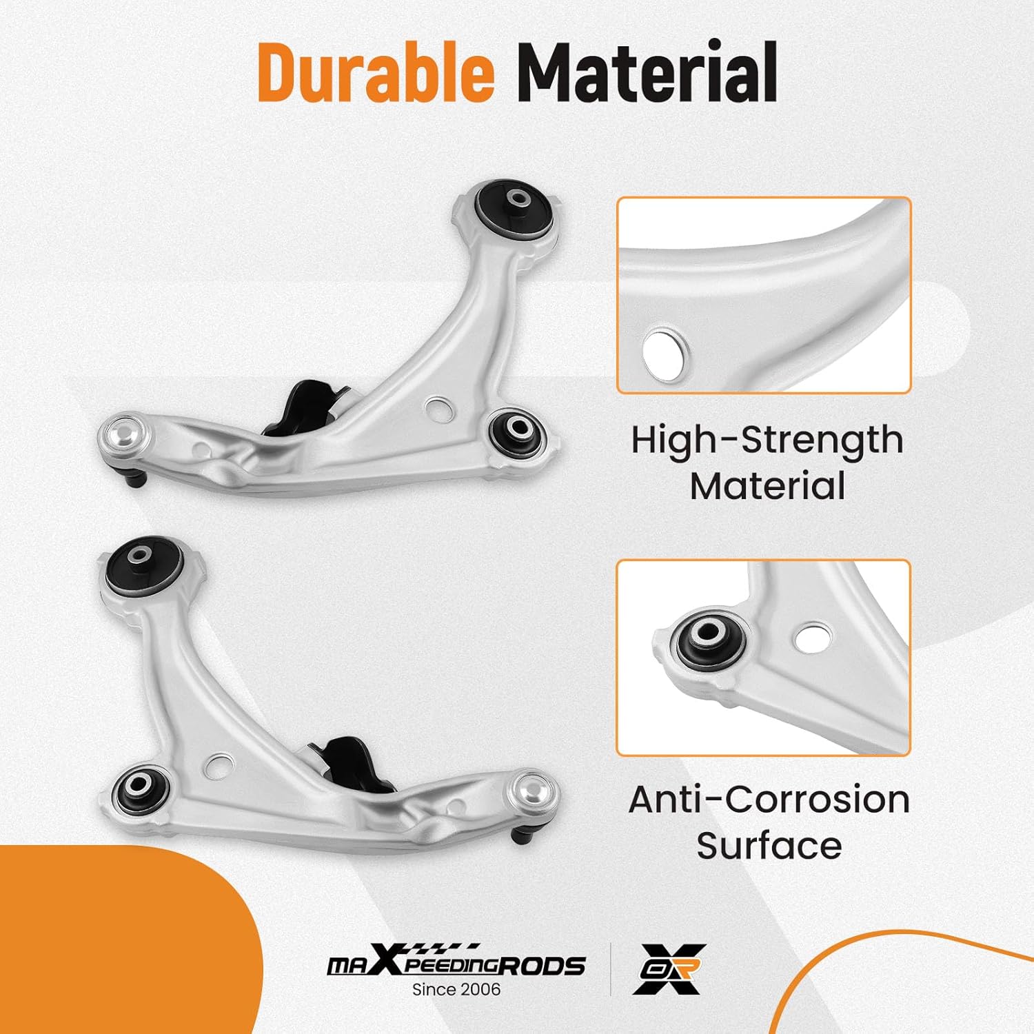 maXpeedingrods 8Pc Front Lower Control Arms for Nissan Altima 2007-2012, Altima Coupe 2013, Suspension Kit w/Ball Joints Sway Bar End Links Outer Inner Tie Rod