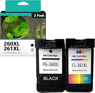 PG-260XL CL-261XL Cartuchos De Tinta De Substituição Para Tinta Canon 260 261 XL Para Trabalhar Com PG260 PG-260 CL261 CL-261 Para Usar Com TS6420a TS6420 2 Pacotes