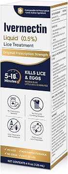 Liquid for Adults 4 Fl Oz, Lightweight Hair, Fast-Apply Topical Liquid Formula, for Head Lice & Egg Care