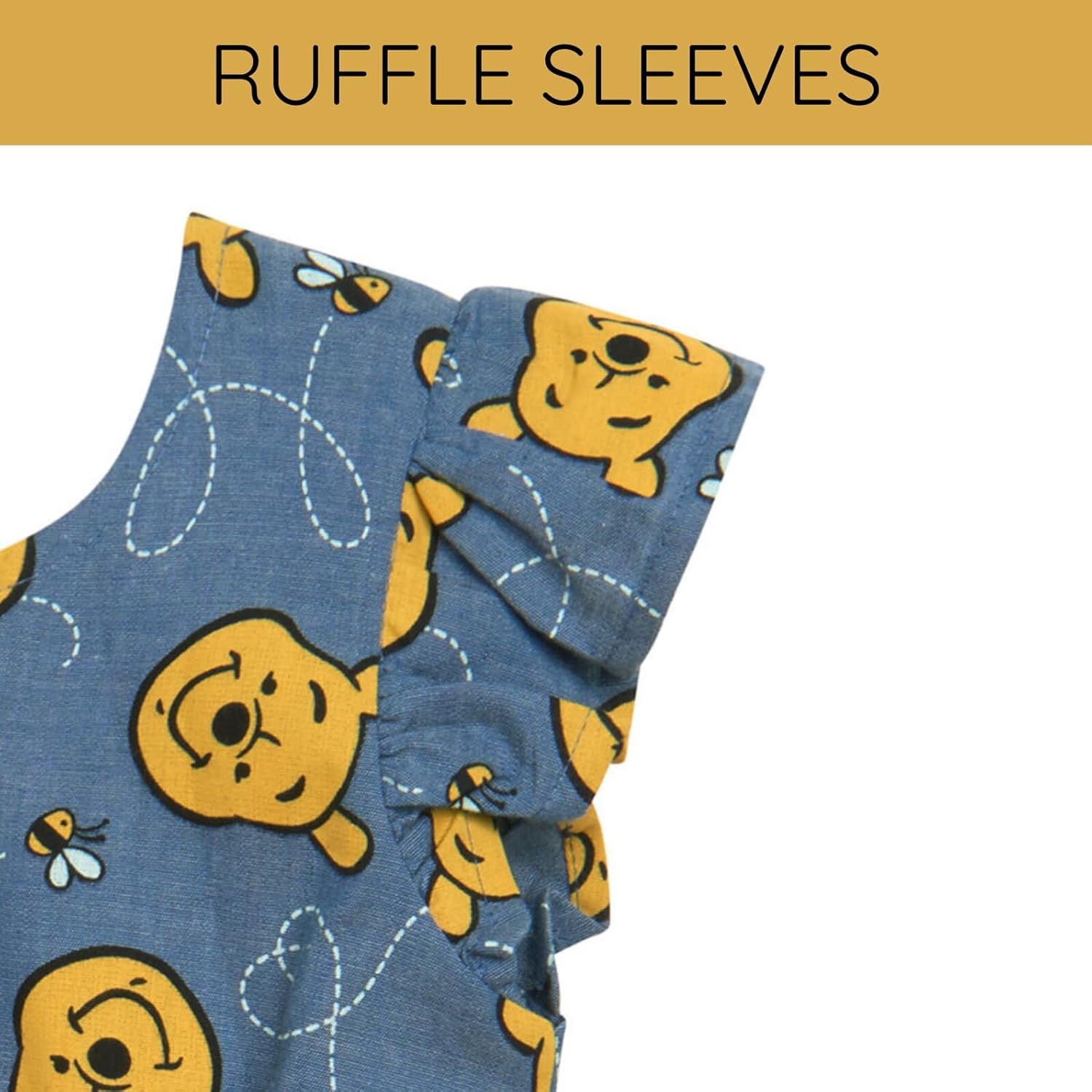 Disney Floral Chambray Skater Dress Newborn to Big Kid Sizes (0-3 Months - 14-16) - Image 6