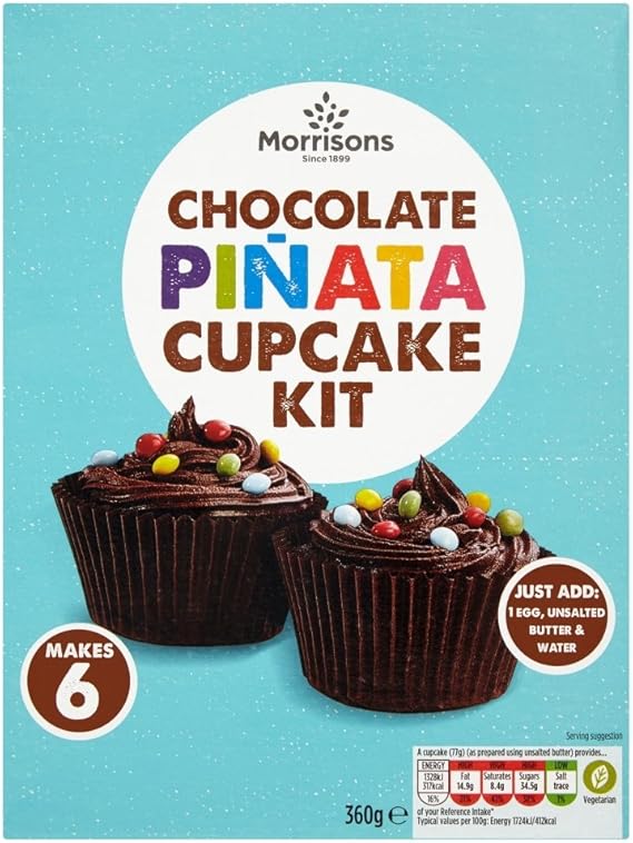 Morrisons Chocolate Piñata Cupcake Kit, 360g Amazon.co.uk Grocery