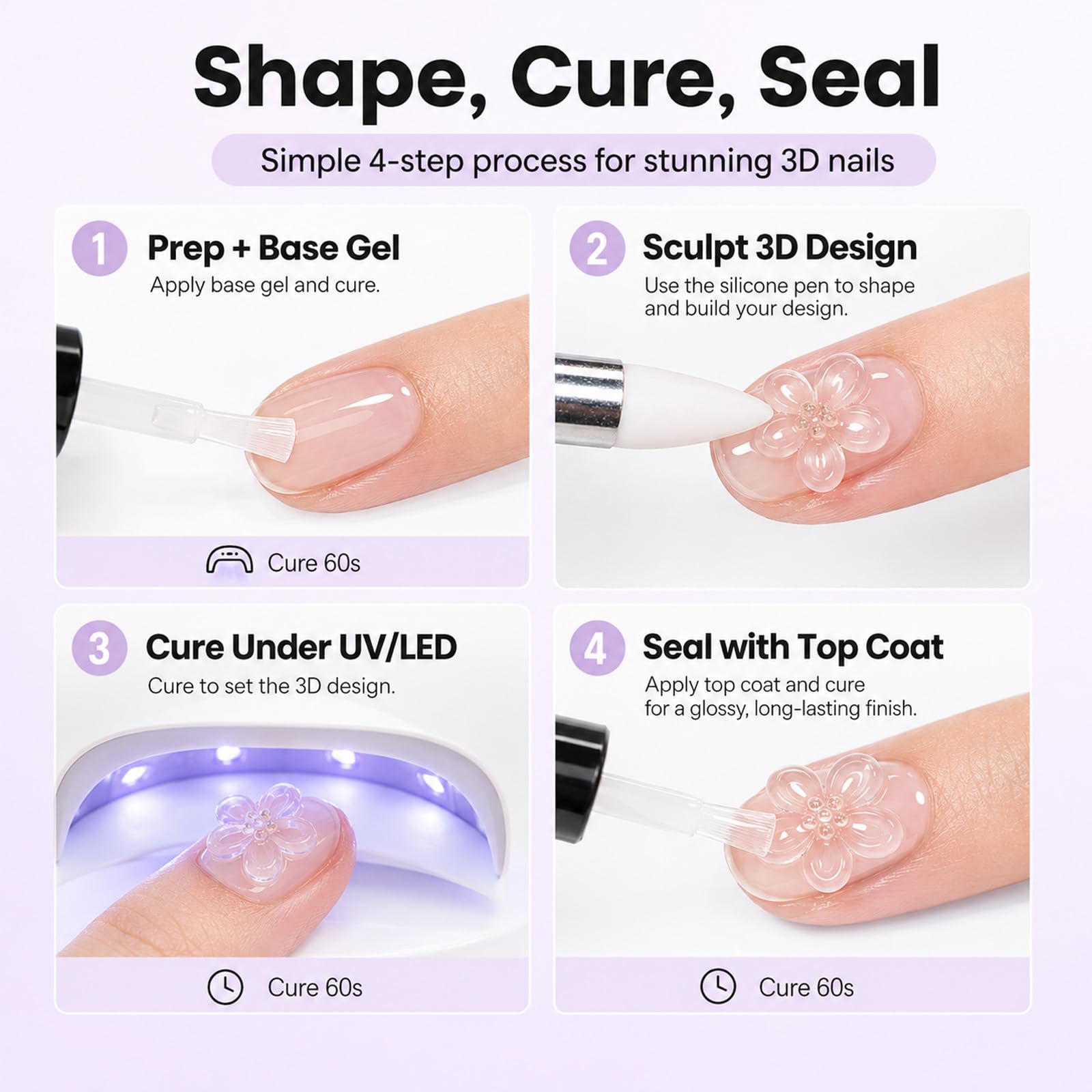 Beetles 3D Builder Gel - Sculpt Stunning Nails -3 Beetles 3D Builder Gel - Sculpt Stunning Nails -3