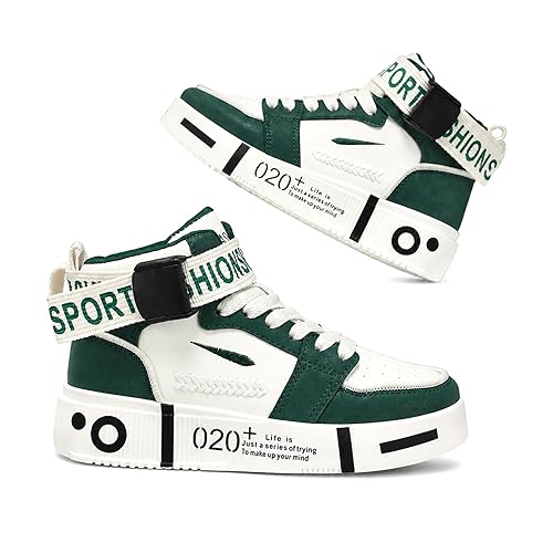 Men's High Top Sneakers Thick Sole Fashion Casual Skate Shoes