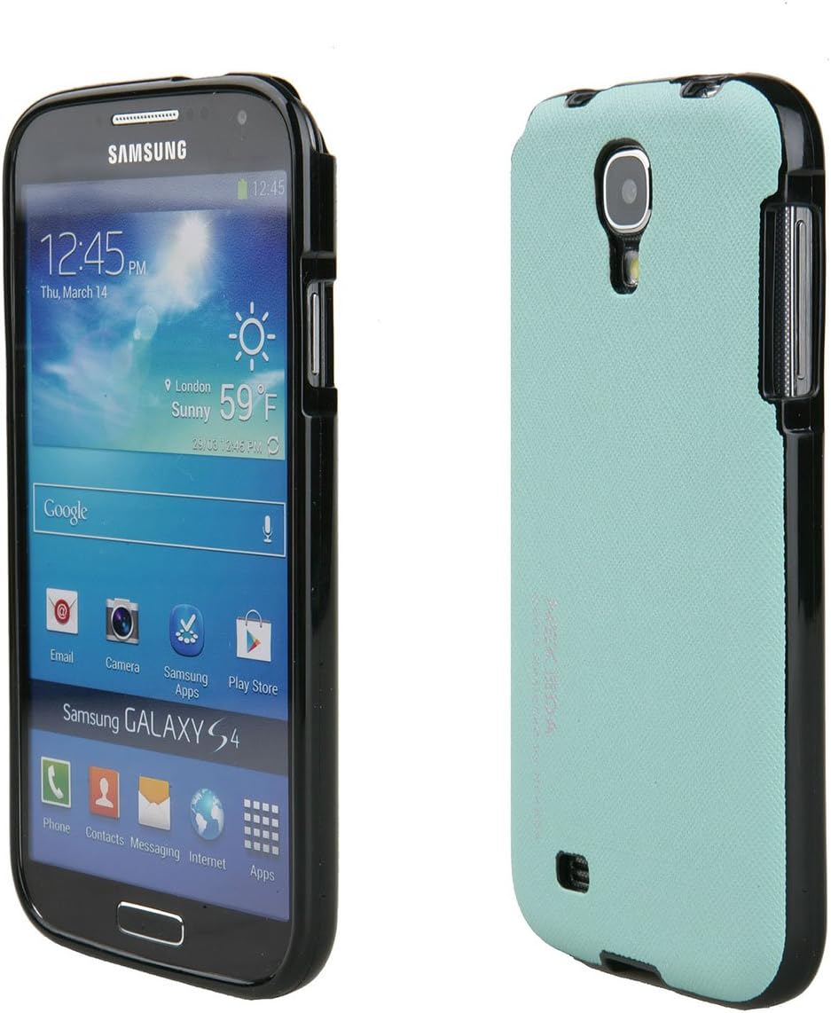 TORU Nekeda PT Saffiano PU Leather TPU Hard Case for Samsung Galaxy S4 SIV S IV i9500- Mint