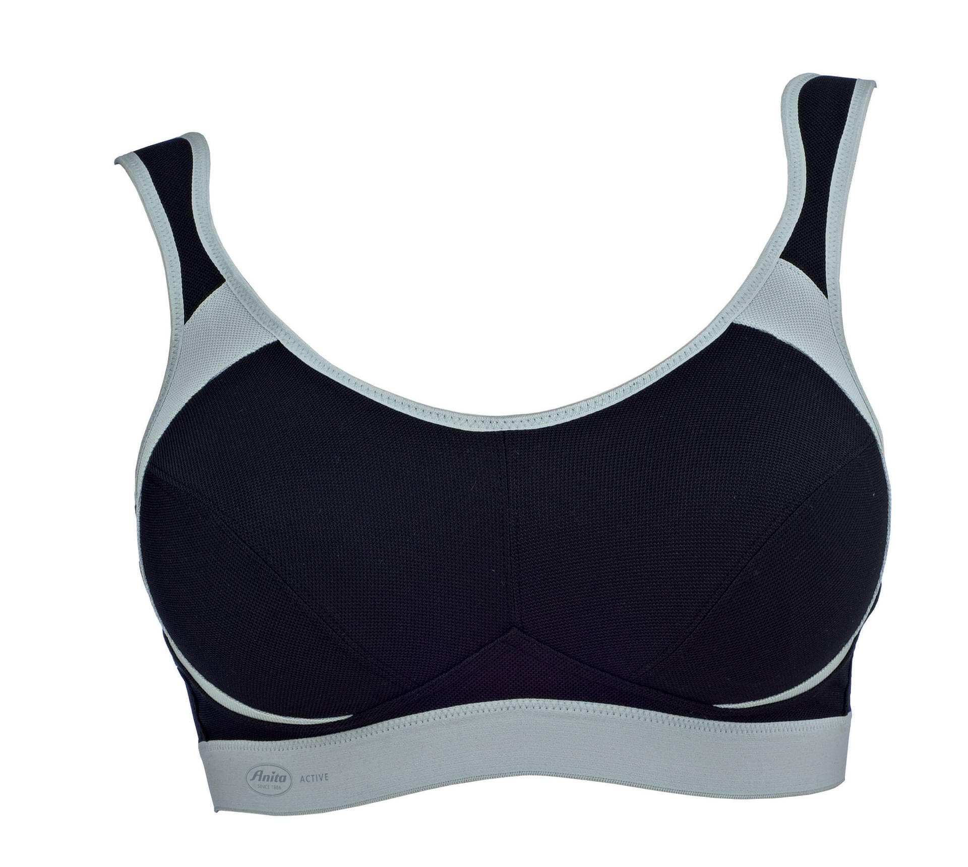 Anita Aktywny damski biustonosz sportowy bez fiszbin Extreme Control 5527, Czarny, 70G