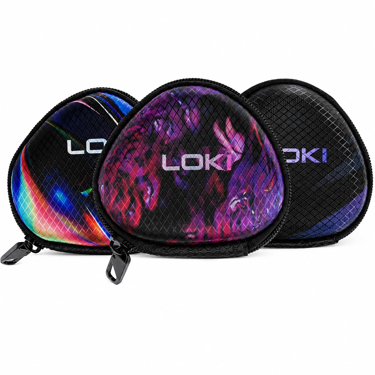 loki 3 ball cover for table tennis balls | premium hard shell ball case | holds 3 tt balls | lightweight waterproof protective storage case