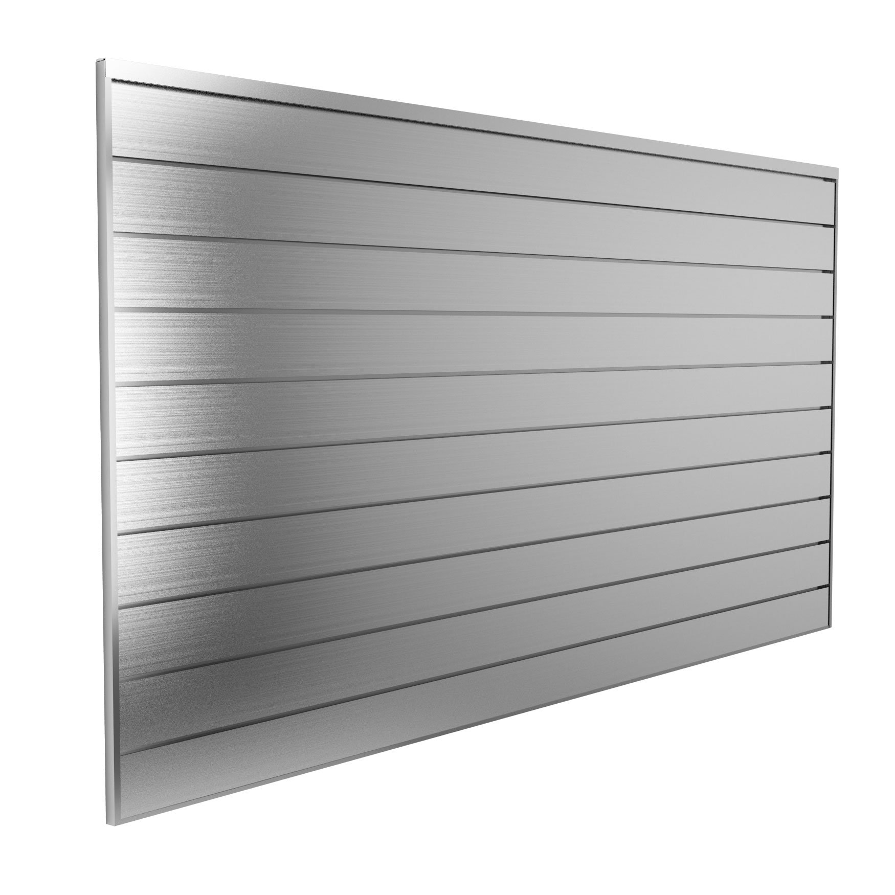 Proslat 88900 Aluminum Slatwall Garage Organizer Storage System, 8 x 4', Silver