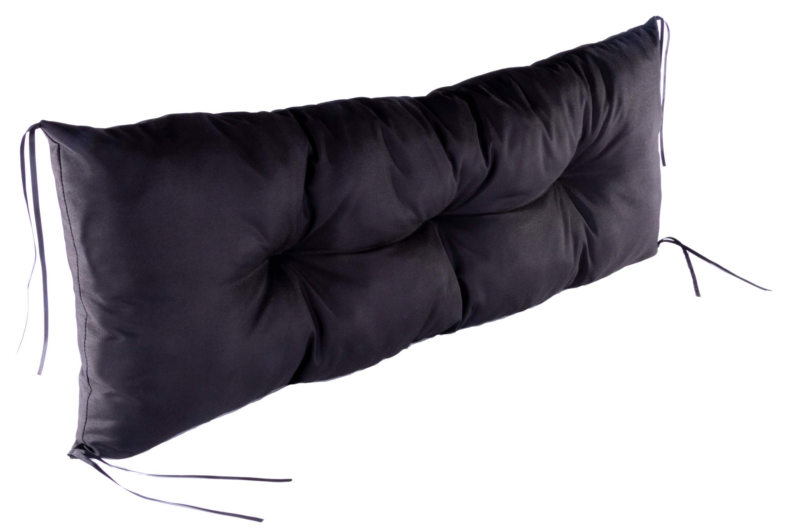 Baibu Bankkissen Mit Bändern – Rutschfest, 107x43x4 Cm, Für Drinnen & Draußen, Grau