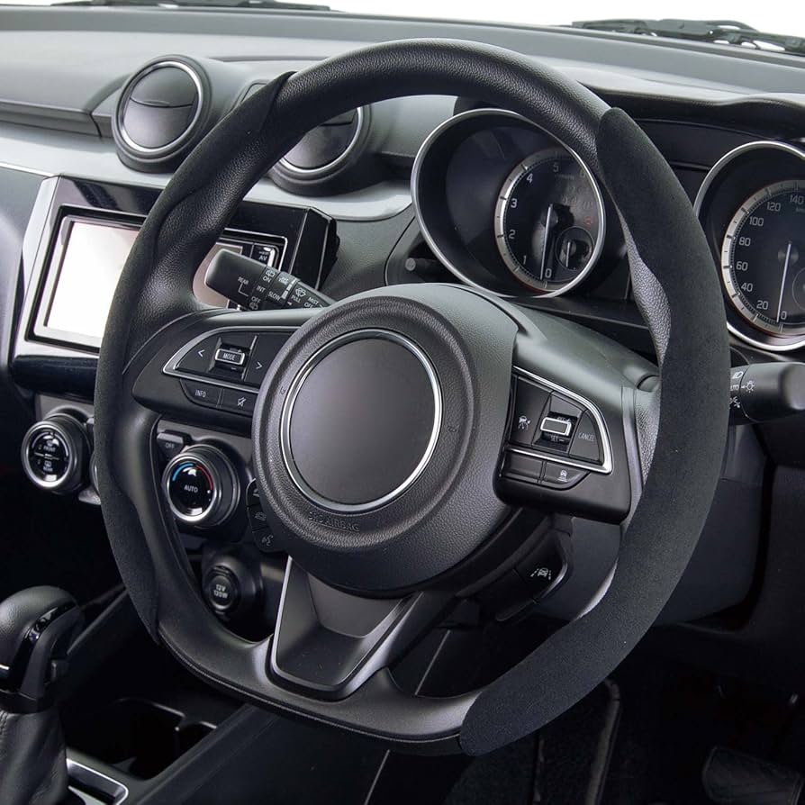 かたくりこ　ハンドル z-style ハンドルカバー チェック 軽自動車 普通車 千鳥格子