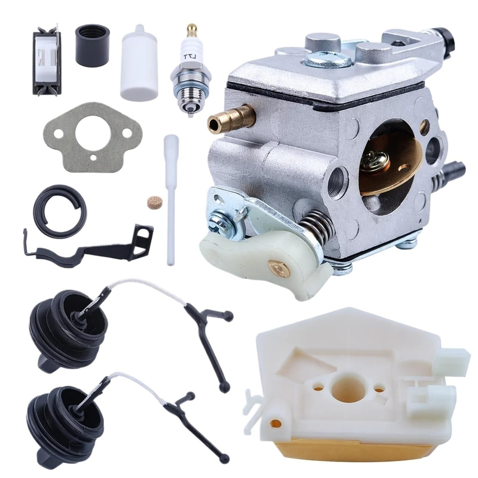 For H/u/s/q/v/a/r/n/a Oem Wt-170-1/Wt-170/503281504 Kit de carburador filtro de aire bujía tapa de línea de combustible varilla de estrangulación 50 51 55 motosierra Rancher