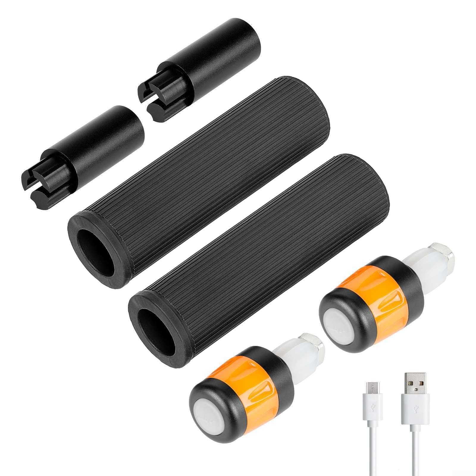 Barre d'extension de bande lumineuse LED avec poignée en silicone pour Xiaomi M365 et trottinette Ninebot, prise en main ergonomique et amélioration de la visibilité (B)