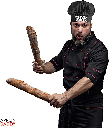 Miniatura 4 de APRON DADDY Sombrero de chef clásico elástico unisex para adultos