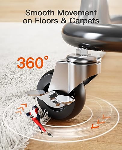 Miniatura 6 de Pipishell Carrito rodante de 3 niveles con ruedas, organizador de metal con 3 tazas colgantes y 4 ganchos, organizador de carritos de arte para