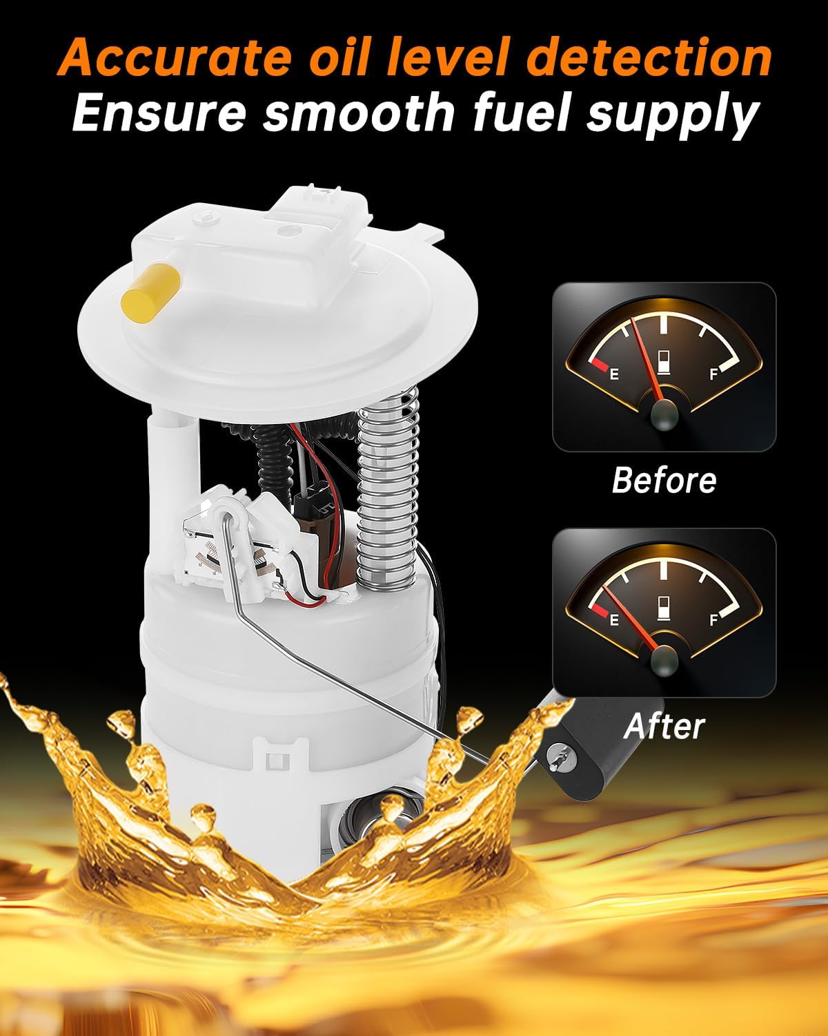 OKLPF Electric Fuel Pump Module Assembly E8855M Compatible With 2009 2010 2011 2012 2013 2014 Nissan Cube L4 1.8L,2007 2008 2009 2010 2011 2012 Nissan Versa L4 1.8L,2009-2011 Versa L4 1.6L