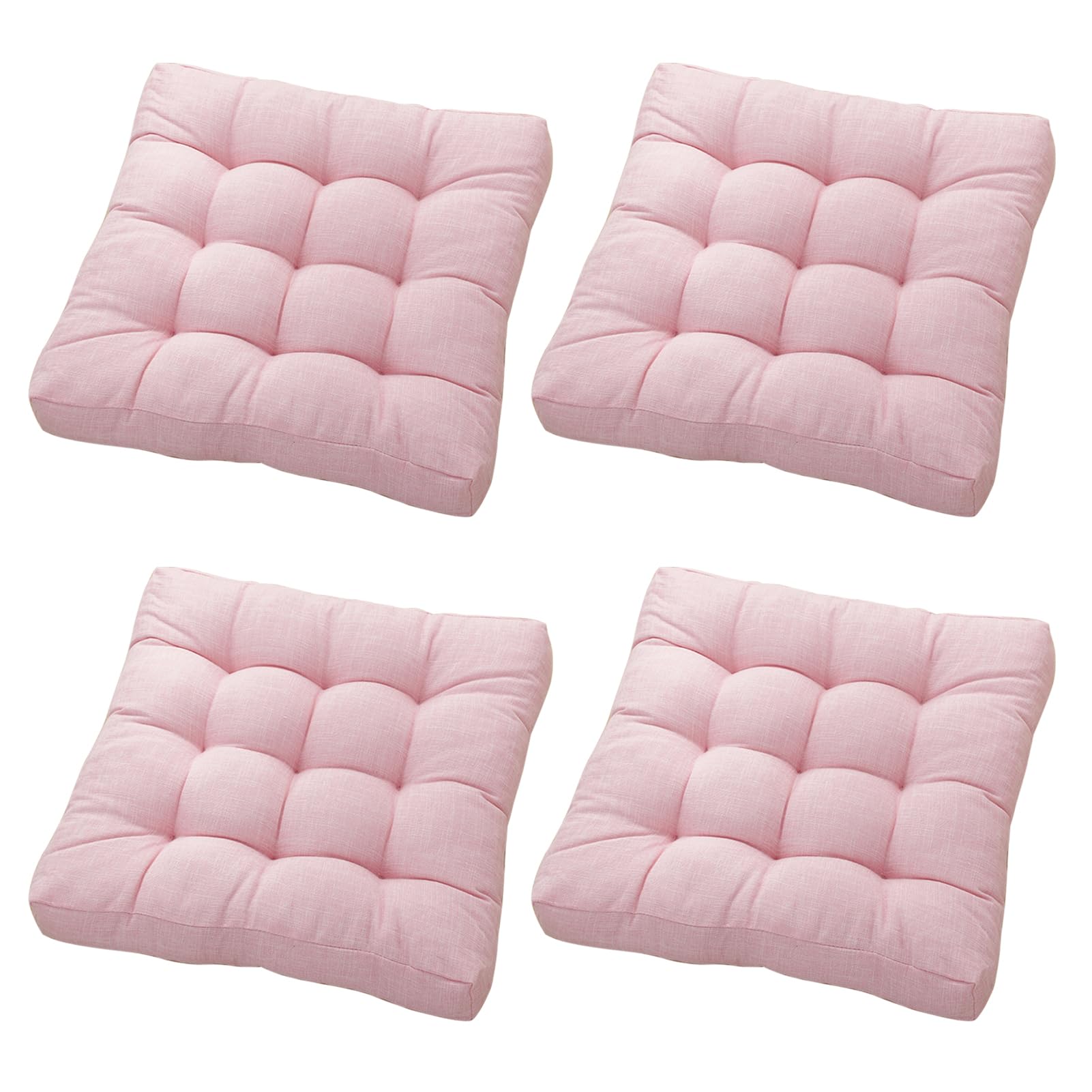 Cojines para silla de comedor pack de 4 de lino 45x45 cm para decoracion de interior y exterior