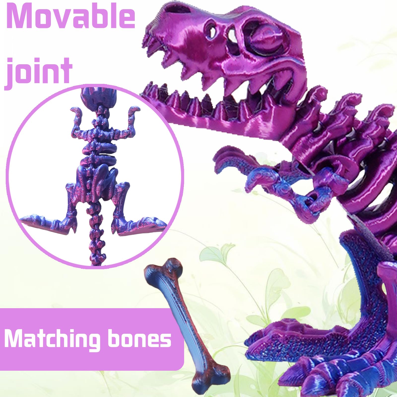 4 Œufs Dragon Imprimés 3D - Jouet Articulé Fidget, Décoration Maison, Cadeau Créatif Pour Enfants Et Collectionneurs - 3