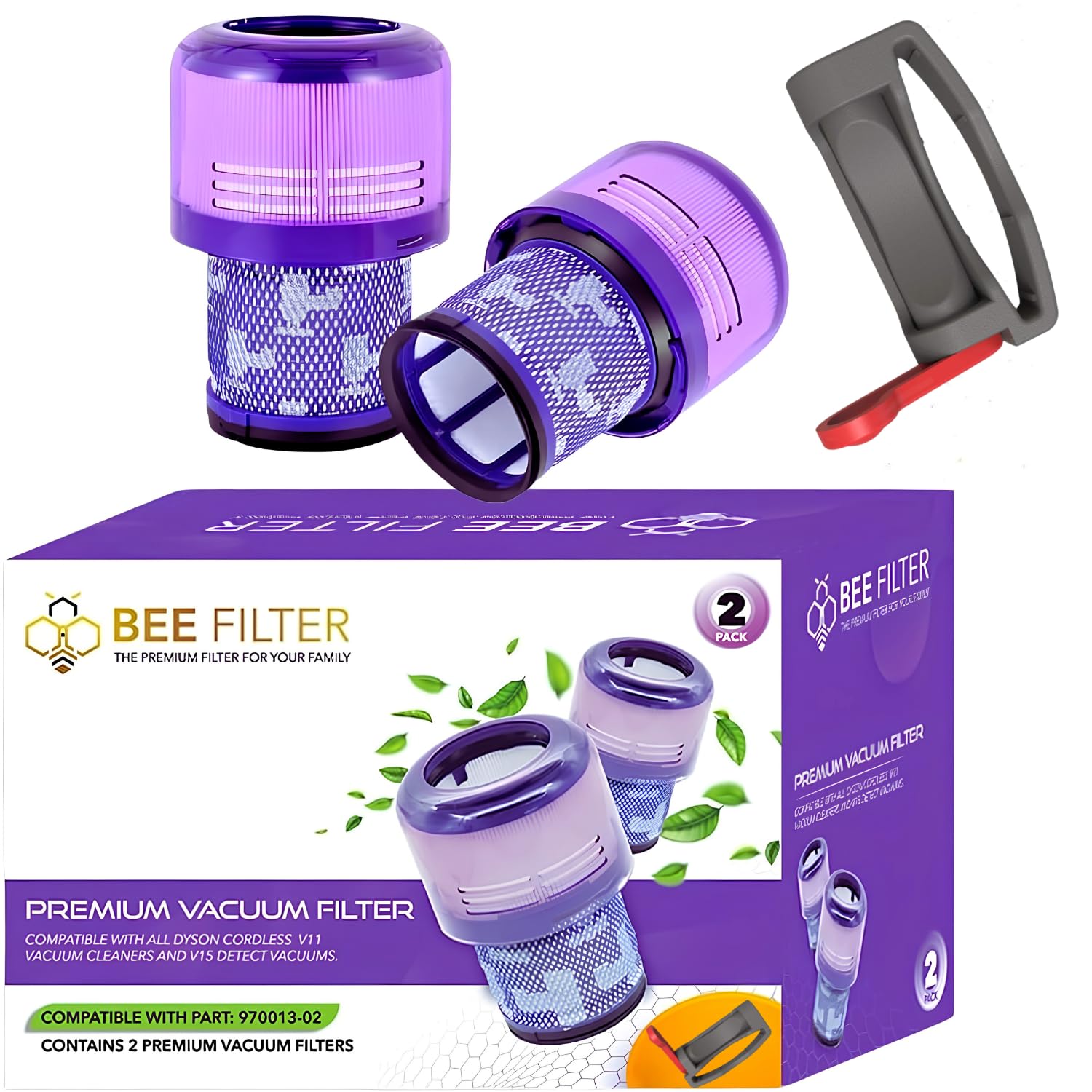 Dyson V15 Filter, 2-Pack Premium HEPA Replacement Filters for Dyson V15