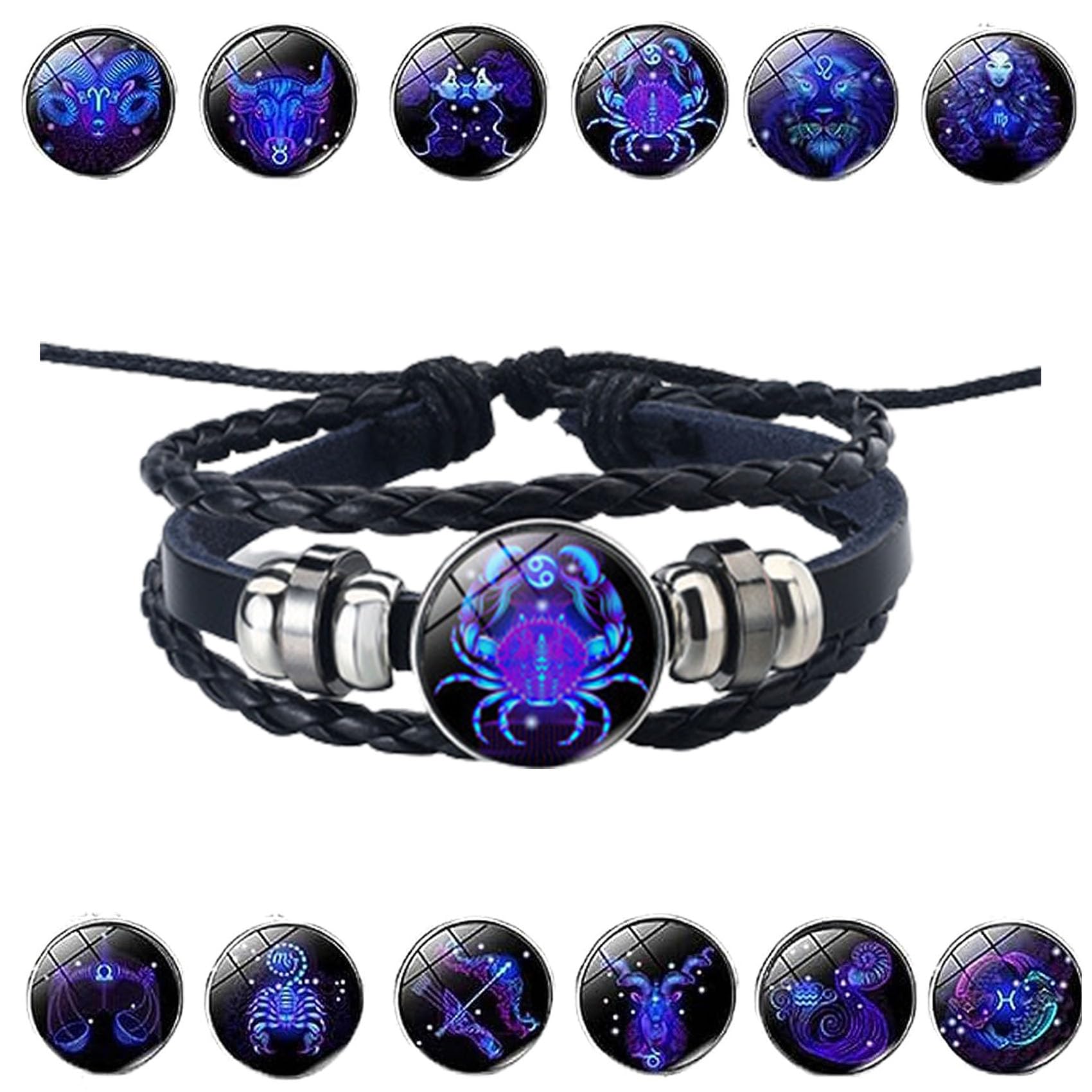 HOPASRISEEZodiac Signs Spirit Bracelet, Spirit Bracelets Zodiac, Zodiac Guardian Bracelet, Gifts for Constellation