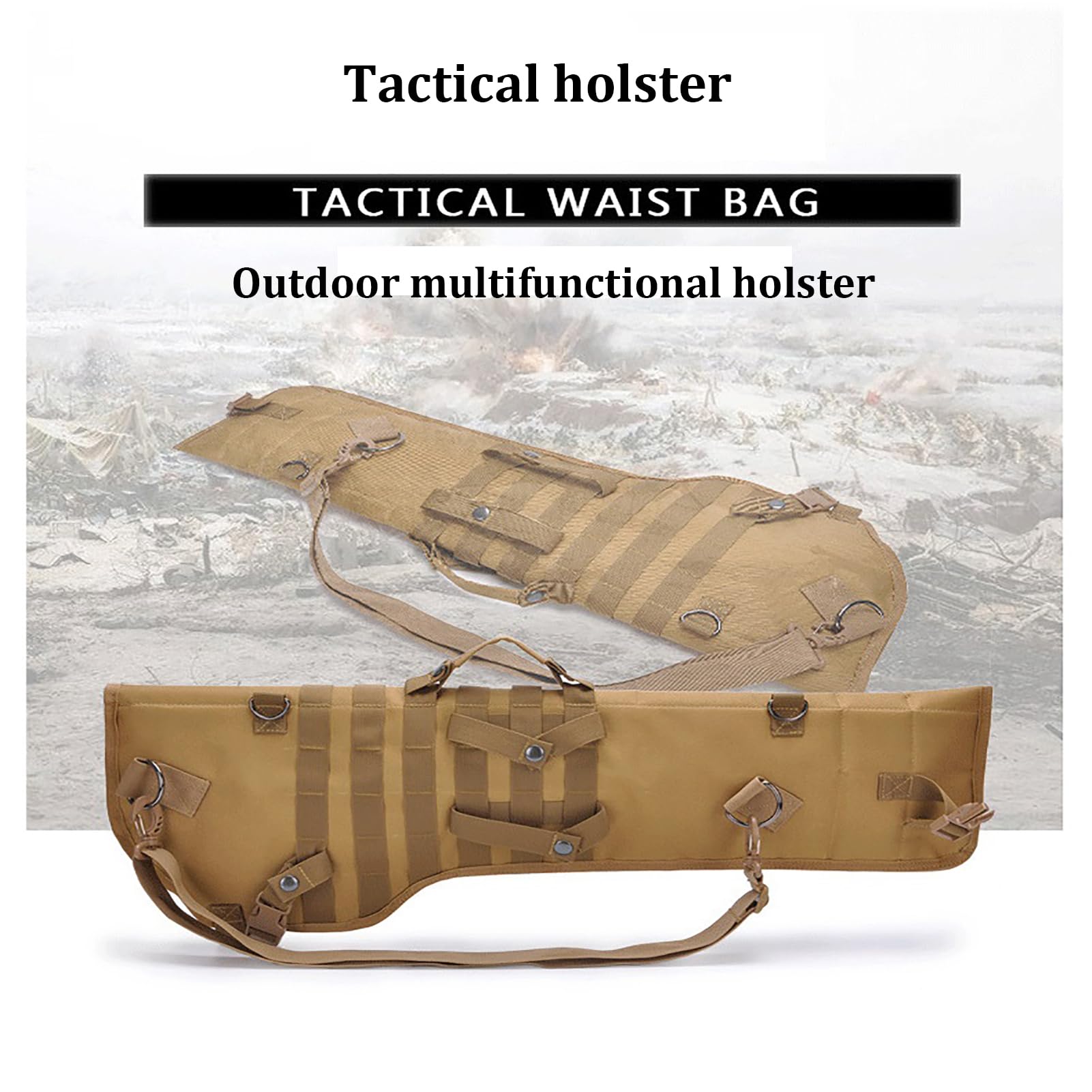 Borsa Pera Fodero Tattico per Fucile a Pompa Borsa a Tracolla per Caccia e Tiro Borsa Multifunzione per Armi Borsa Morbida/Black