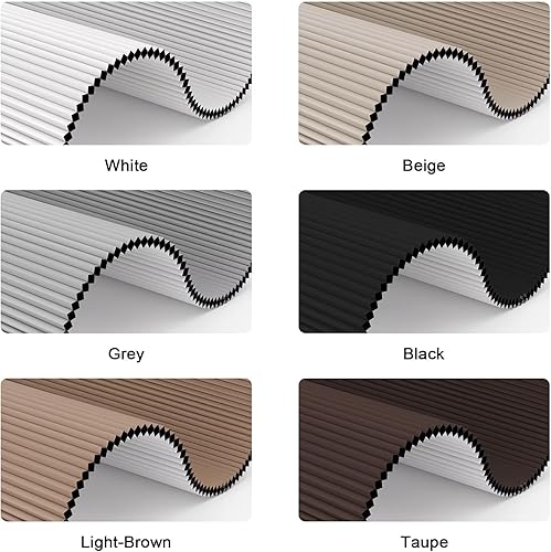 Miniatura 7 de MYshade CEL34GY72C - Persianas celulares opacas y sin cordones, persianas para ventanas fáciles de instalar, 34 pulgadas de ancho x 72 pulgadas de