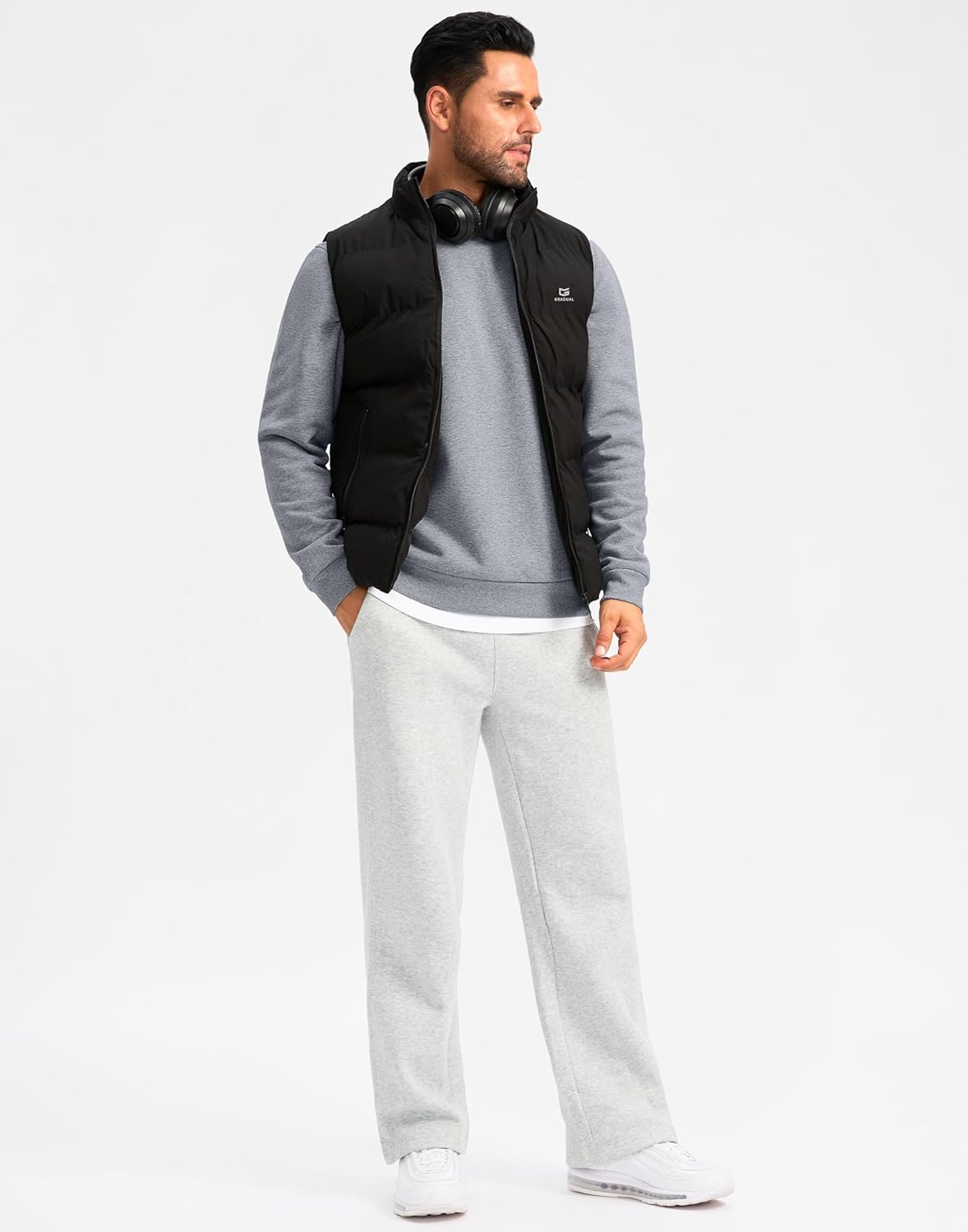 G Gradual Sherpa Lined Sweatshirts for Men Fleece Crewneck Sweatshirt Pullover Warm Shirts for Winter - Image 3