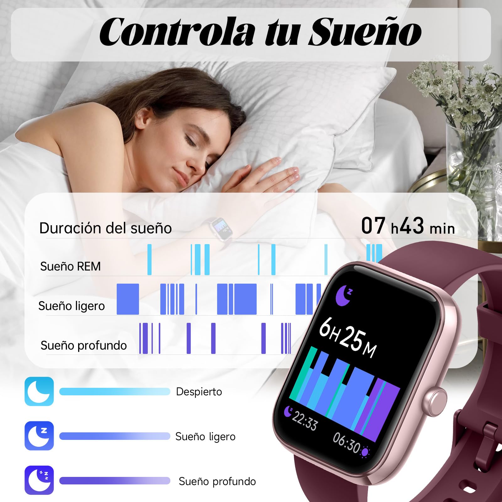 Smart Watch for Men Women with Bluetooth Call, Alexa Built-in, WhatsApp Notifications, Fitness Tracker with Heart Rate/SpO2/Sleep/Pedometer, 1.83" DIY Dial, 100+ Sports Modes, IP68 for Android iOS