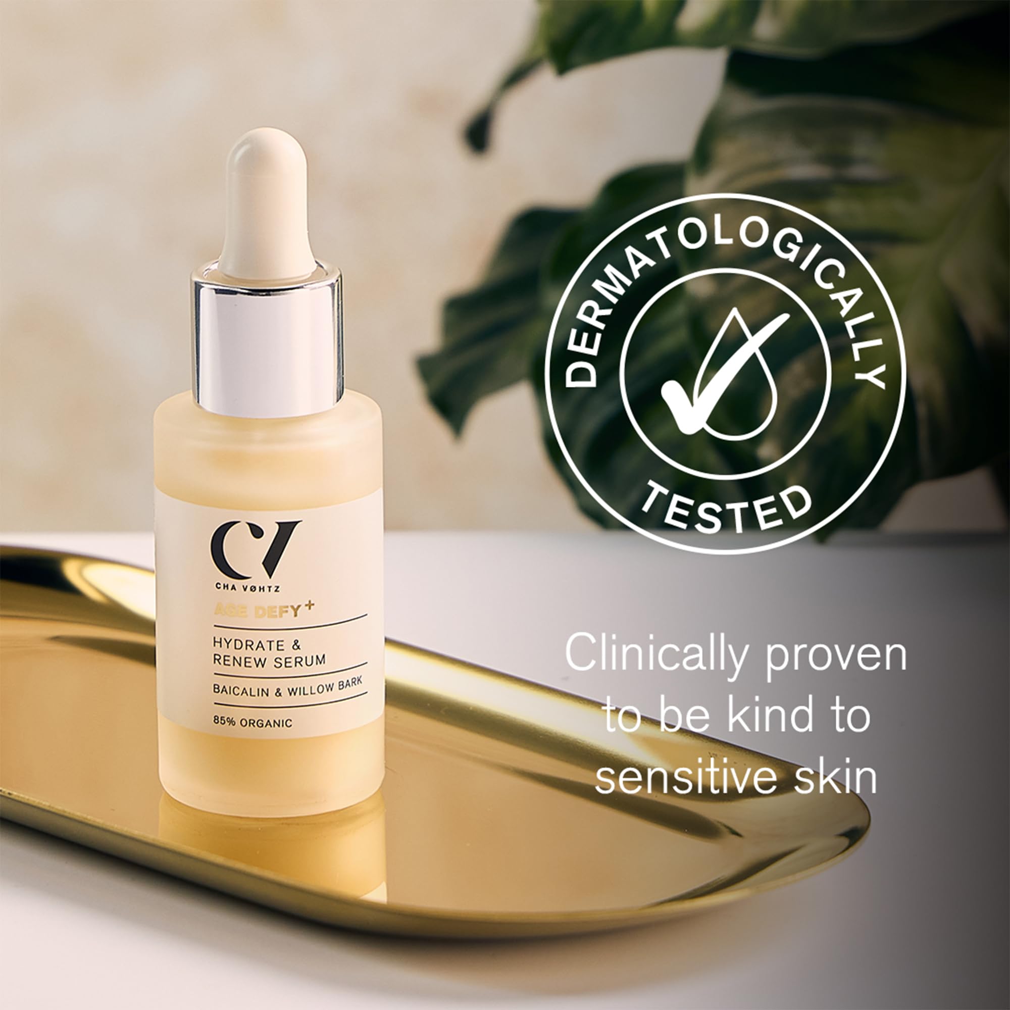 Green People Age Defy+ Sérum Hidratante y Renovador, 30ml | Adecuado para Piel Seca y Madura, Libre de Parabenos, Vegano, Sérum Facial Orgánico, Hidratante