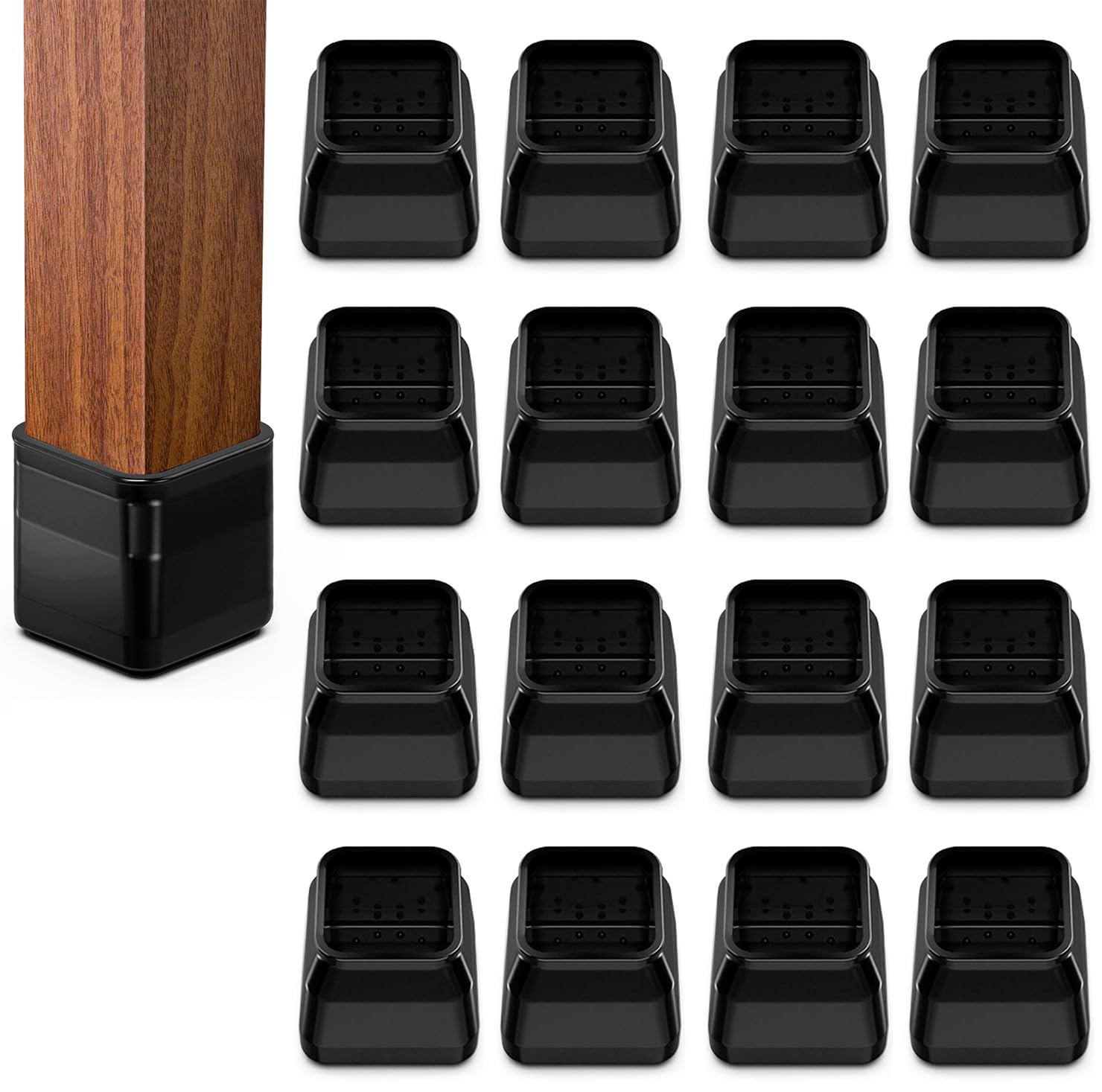 Almohadillas de fieltro y silicona para fundas de patas de sillas