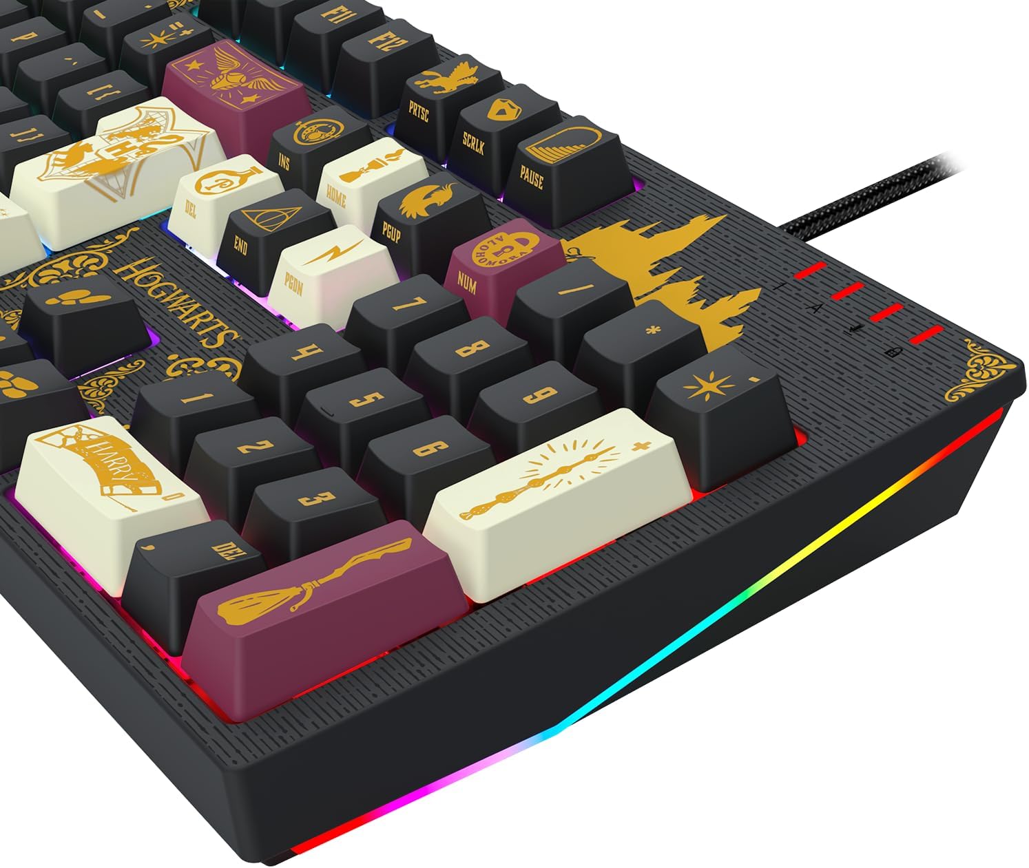 Teclado Mecânico Gamer Redragon Harry Potter Amsa Hogwart’s Special Edition RGB Switch Marrom ABNT2 HP-592 RGB Teclado Mecânico Gamer Redragon Harry Potter Amsa Hogwart’s Special Edition RGB Switch Marrom ABNT2 HP-592 RGB