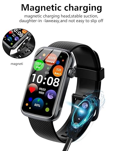 Miniatura 2 de Paquete de 2 para Fempoin T31 Multi Sport Smartwatch Cable de carga USB magnético, cargador de cable de 2 pines para reloj inteligente.