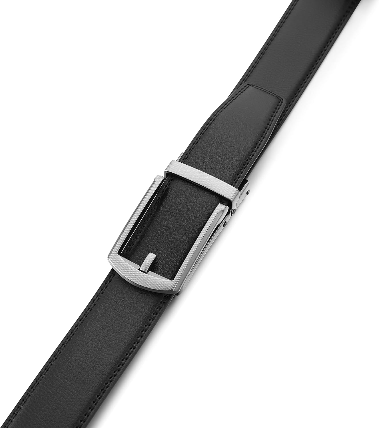 MILORDE Men's Ratchet Leather Belt for Casual Golf Dress Pants Shirts, Adjustable Fit, Comfortable and Easy To Use (35mm) - Image 5