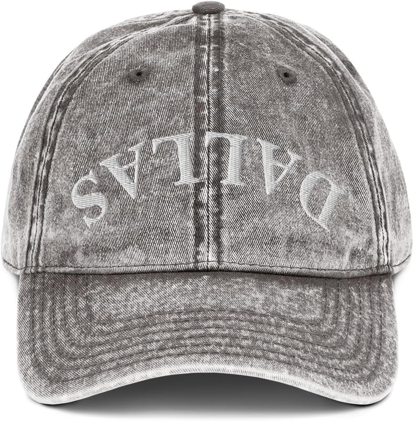 Upside Down Dallas Vintage Cotton Twill Cap