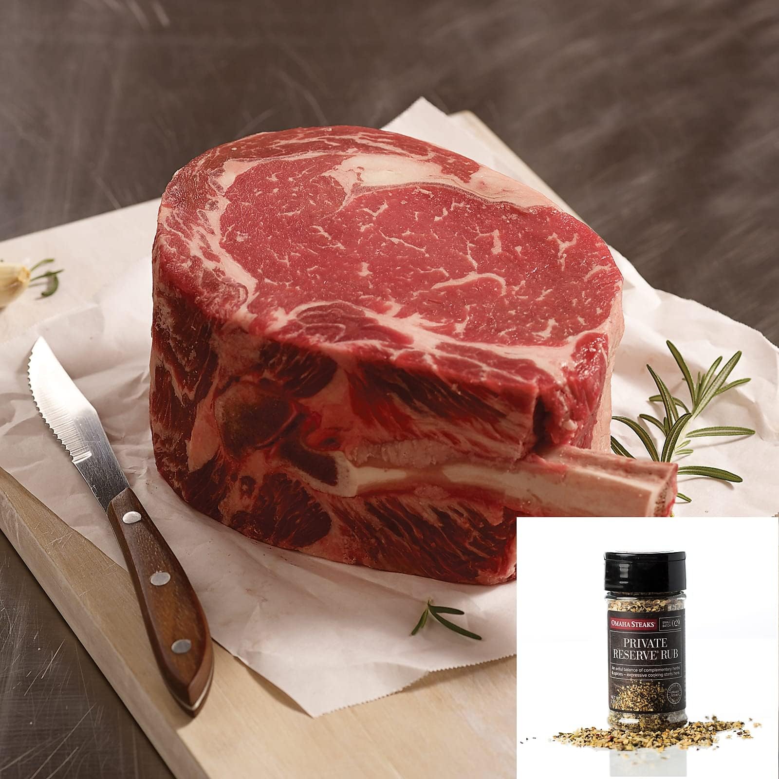 Omaha Steaks KING CUT 48 oz. Ribeye on the Bone + Seasoning (KING CUT 48 oz
