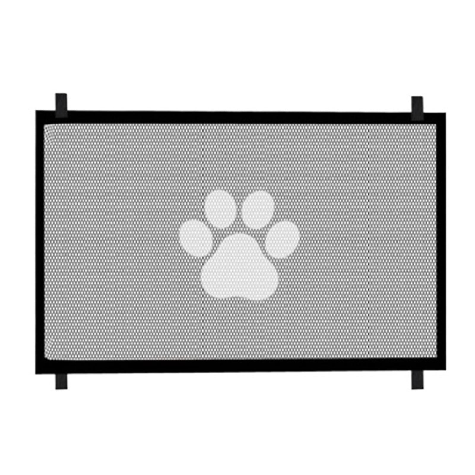 Pet Dogs Safety Fence Cat And Dog Fences Divider Portable Folding Breathable Easy Installtion(Black,180cm)