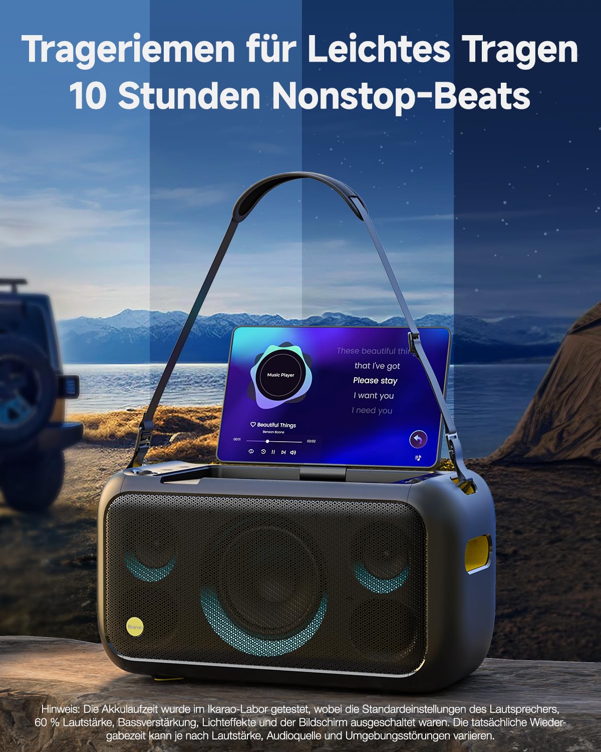 Karaoke-Maschine für Erwachsene mit Textanzeige, eingebautem 13,3"-Bildschirm, echte All-in-One-Karaoke-Maschine mit 2 kabellosen Mikrofonen, 800W Bluetooth-Lautsprecher für Party, TV.