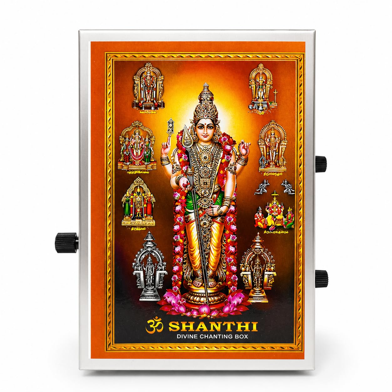 54-in-1 Hindu Mantra Chanting Box with Devotional Songs | Spiritual Bhakti Audio Player for Pooja, Meditation & Relaxation | Premium Metal Mantrabox for Home Temple Décor | Prayer Device | Ideal Gift-image-16