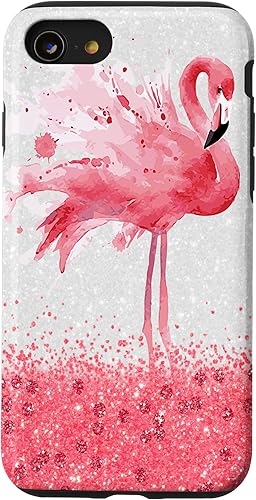 Vista 43 de Funda para iPhone 13 Cute Flamingo Women Girls Flamingos Birds