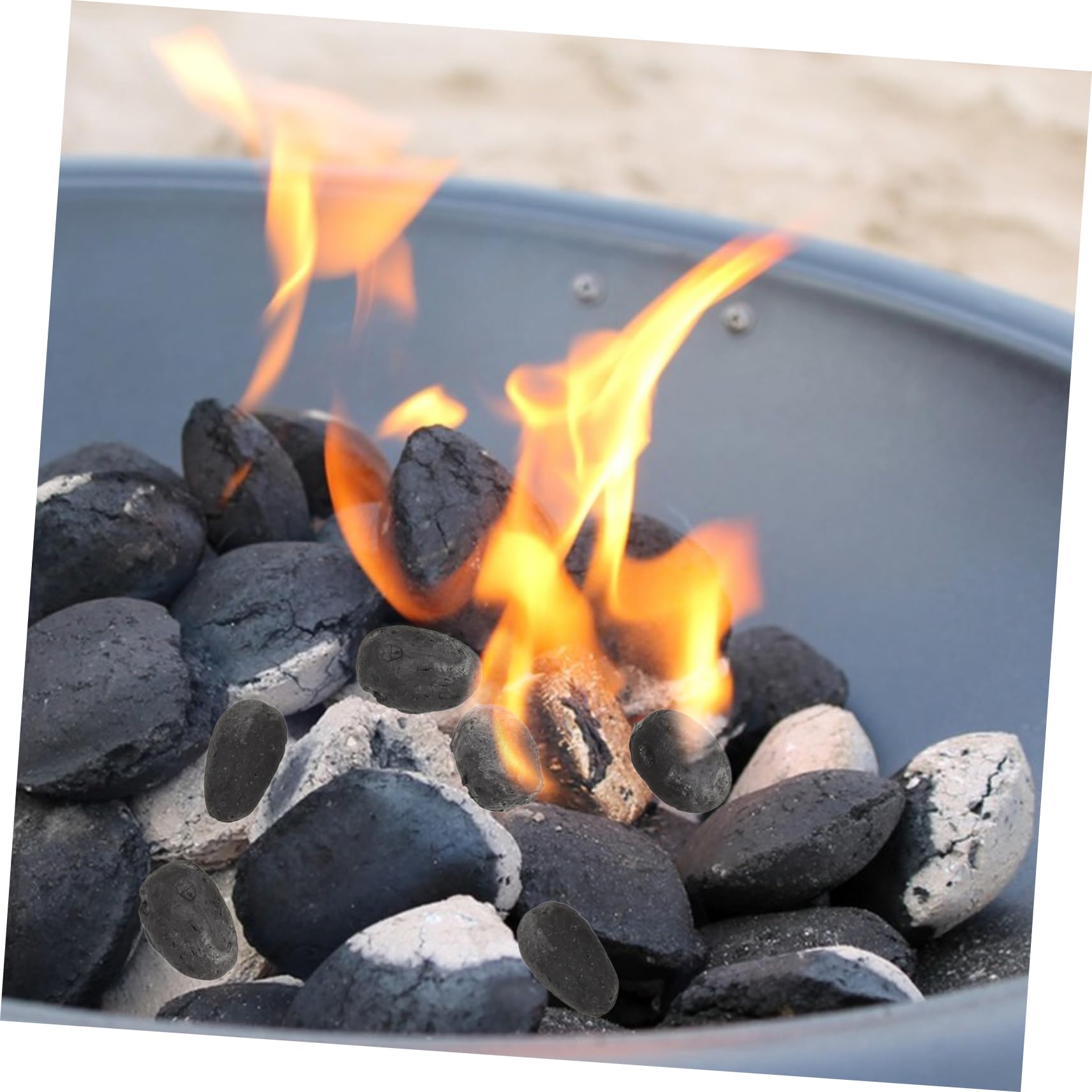 PRETYZOOM Olive Charcoal Tea Stove Camping Grill Outdoor Kitchen Stove Fire Starter Multifunctional Cooking Essential