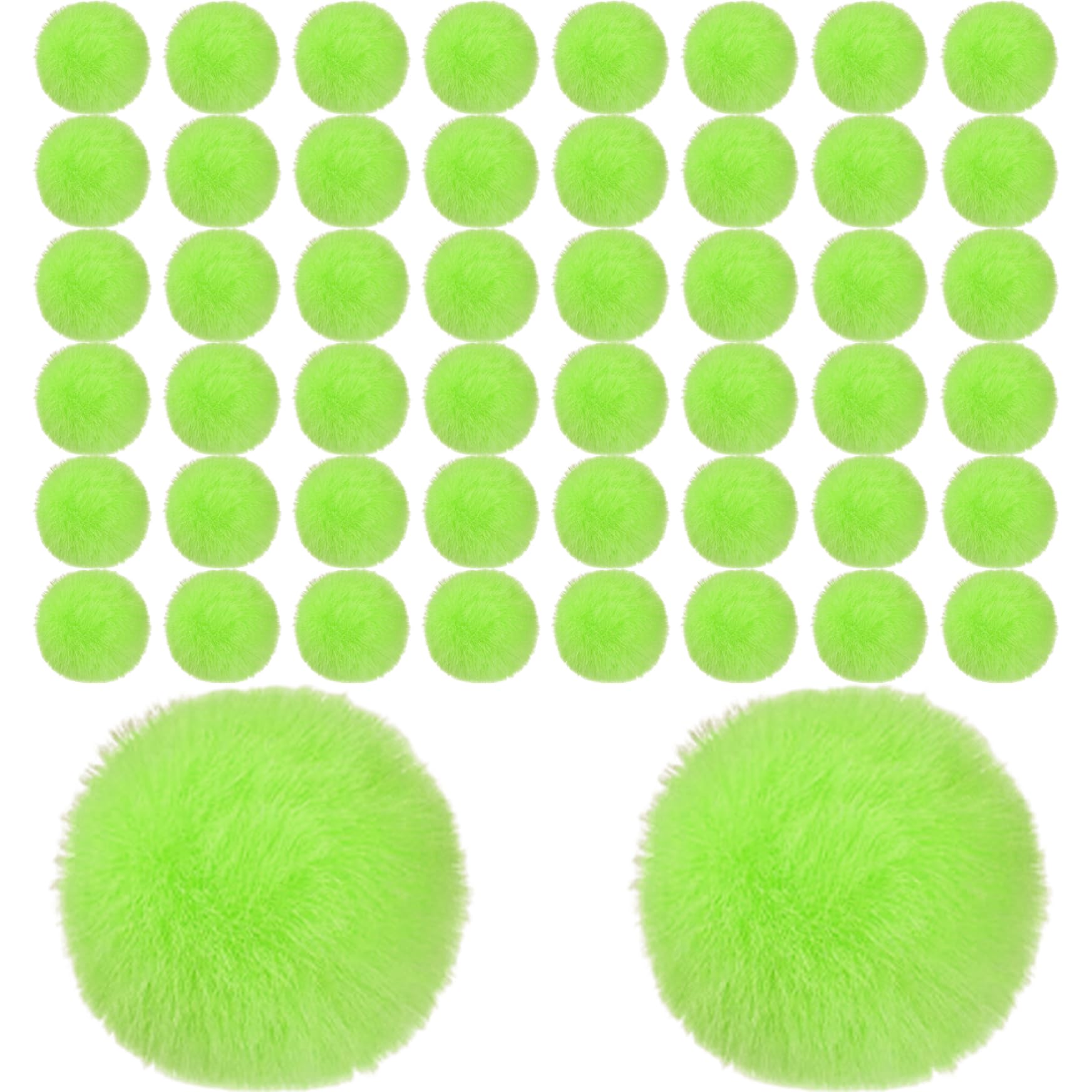 Ornements de Noël verts en suspension de peluche moelleuse pour décorations DIY