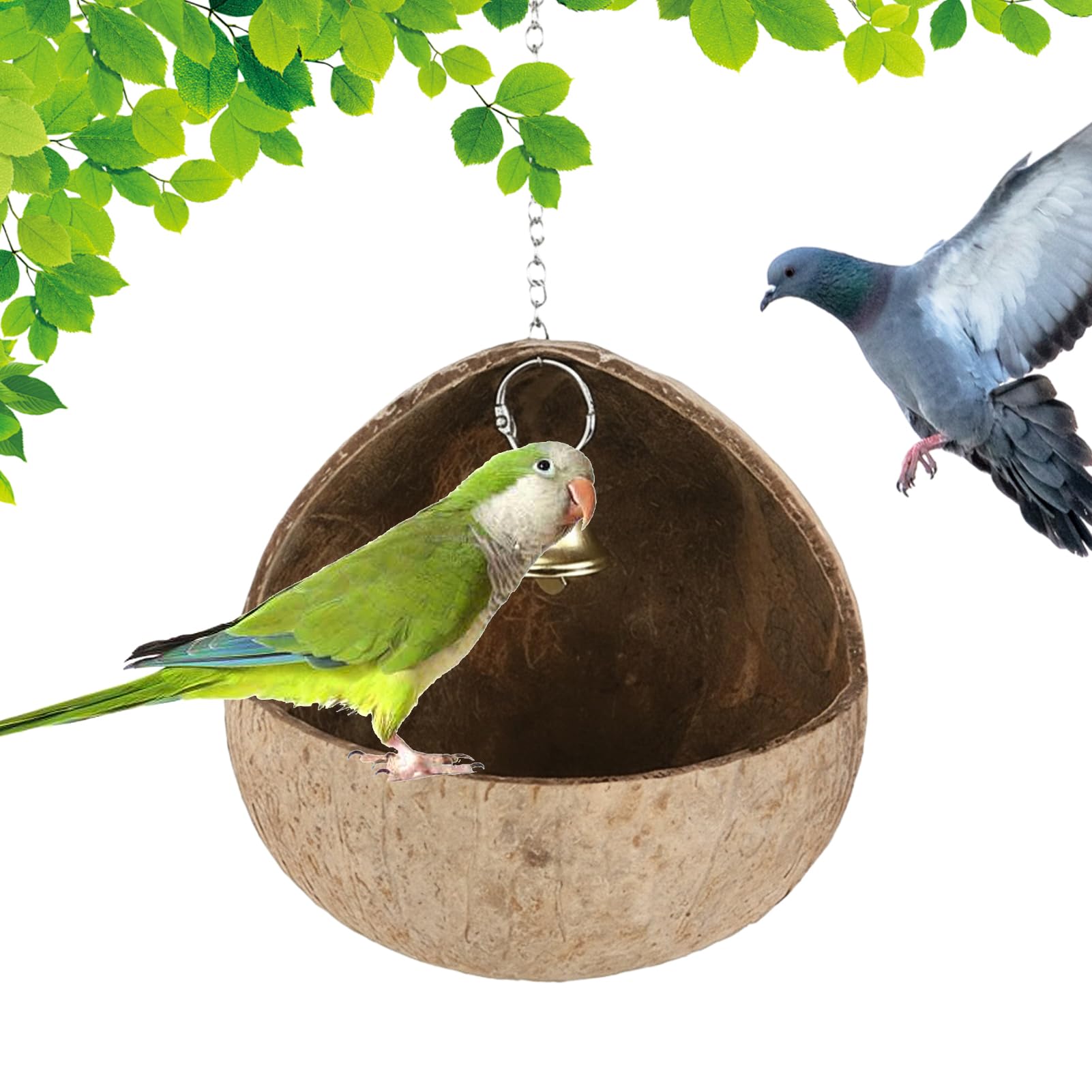 Nid pour oiseaux de compagnie pour protéger du froid la calopsitte et l'inséparable