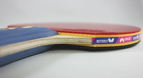 Miniatura 5 de Butterfly Nakama S4 - Raqueta de tenis de mesa – Potencia de fibra de carbono con control sorprendente – Serie Nakama – Incluye 2 40+ pelotas –