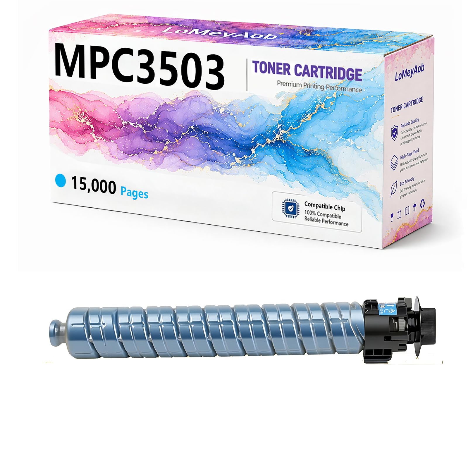 Cartuccia di toner MPC3503, Sostituzione ad alta resa per Ricoh color LaserJet C3003SP C3004SP C3503SP C3504SP C3004exsp C3504exsp Stampante, Colori ricchi, Alta rendibilità ,Blue
